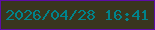 文字の大きさ：4、枠の色：5e0ca6、背景の色：39351e、文字の色：00848b 無料ブログパーツのブログ時計