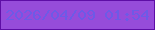 文字の大きさ：1、枠の色：5e0ea6、背景の色：964cda、文字の色：6e5ae6 無料ブログパーツのブログ時計