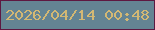 文字の大きさ：3、枠の色：5e1841、背景の色：648493、文字の色：d3b874 無料ブログパーツのブログ時計