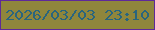 文字の大きさ：4、枠の色：5e2999、背景の色：8f863c、文字の色：29657e 無料ブログパーツのブログ時計