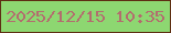 文字の大きさ：3、枠の色：5e2f13、背景の色：8dd771、文字の色：b36d6e 無料ブログパーツのブログ時計
