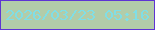 文字の大きさ：4、枠の色：5e34d3、背景の色：b2cca9、文字の色：80dee6 無料ブログパーツのブログ時計