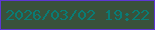 文字の大きさ：4、枠の色：5e36d4、背景の色：39513b、文字の色：097c75 無料ブログパーツのブログ時計