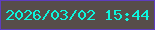 文字の大きさ：2、枠の色：5e3dbf、背景の色：574d4a、文字の色：0cf6dd 無料ブログパーツのブログ時計