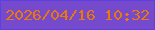 文字の大きさ：4、枠の色：5e40e2、背景の色：754acc、文字の色：ec770a 無料ブログパーツのブログ時計