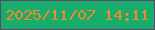文字の大きさ：2、枠の色：5e4766、背景の色：16ad6d、文字の色：f6882c 無料ブログパーツのブログ時計