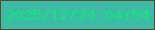 文字の大きさ：2、枠の色：5e4828、背景の色：3dbba6、文字の色：12e475 無料ブログパーツのブログ時計
