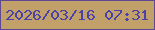 文字の大きさ：2、枠の色：5e4891、背景の色：c1a069、文字の色：4b42a7 無料ブログパーツのブログ時計