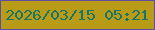 文字の大きさ：1、枠の色：5e4ca7、背景の色：b89b17、文字の色：1c7564 無料ブログパーツのブログ時計