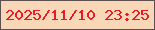 文字の大きさ：3、枠の色：5e4f51、背景の色：f9d8b8、文字の色：eb1a2a 無料ブログパーツのブログ時計