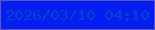 文字の大きさ：5、枠の色：5e55c4、背景の色：041ef1、文字の色：0246d0 無料ブログパーツのブログ時計