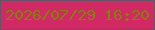 文字の大きさ：5、枠の色：5e5868、背景の色：d22965、文字の色：82810b 無料ブログパーツのブログ時計