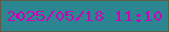 文字の大きさ：2、枠の色：5e5c45、背景の色：2c8692、文字の色：c906b7 無料ブログパーツのブログ時計