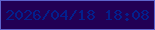 文字の大きさ：4、枠の色：5e64cd、背景の色：220055、文字の色：03208d 無料ブログパーツのブログ時計