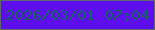 文字の大きさ：1、枠の色：5e6772、背景の色：5e0ded、文字の色：12645f 無料ブログパーツのブログ時計