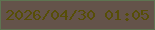 文字の大きさ：5、枠の色：5e7451、背景の色：64534a、文字の色：574e07 無料ブログパーツのブログ時計