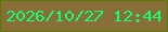 文字の大きさ：5、枠の色：5e7807、背景の色：886e37、文字の色：16fe76 無料ブログパーツのブログ時計