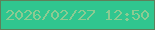 文字の大きさ：1、枠の色：5e805a、背景の色：30c68f、文字の色：8cca92 無料ブログパーツのブログ時計