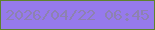 文字の大きさ：1、枠の色：5e832c、背景の色：967aec、文字の色：8d82b0 無料ブログパーツのブログ時計
