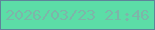 文字の大きさ：3、枠の色：5e849a、背景の色：5cdda7、文字の色：7db5a9 無料ブログパーツのブログ時計