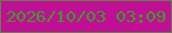 文字の大きさ：5、枠の色：5e853f、背景の色：c20e96、文字の色：31a420 無料ブログパーツのブログ時計