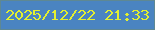 文字の大きさ：1、枠の色：5e8893、背景の色：4a84c1、文字の色：e3f030 無料ブログパーツのブログ時計