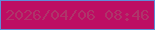 文字の大きさ：4、枠の色：5e8cd8、背景の色：bd0d63、文字の色：af346a 無料ブログパーツのブログ時計