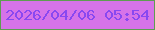 文字の大きさ：4、枠の色：5e9d52、背景の色：d673e9、文字の色：8948f0 無料ブログパーツのブログ時計