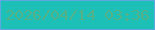 文字の大きさ：5、枠の色：5ea7e3、背景の色：1cc0b6、文字の色：55b187 無料ブログパーツのブログ時計