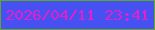 文字の大きさ：4、枠の色：5eaa27、背景の色：4751f1、文字の色：e121cc 無料ブログパーツのブログ時計