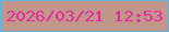 文字の大きさ：4、枠の色：5eb2db、背景の色：c29789、文字の色：e429a2 無料ブログパーツのブログ時計