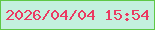 文字の大きさ：5、枠の色：5ec846、背景の色：c3f0de、文字の色：eb3a62 無料ブログパーツのブログ時計