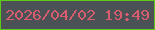 文字の大きさ：4、枠の色：5ec917、背景の色：4a5255、文字の色：d75c6e 無料ブログパーツのブログ時計