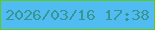 文字の大きさ：3、枠の色：5eca1b、背景の色：51bcf1、文字の色：369790 無料ブログパーツのブログ時計