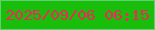 文字の大きさ：3、枠の色：5ed172、背景の色：18be09、文字の色：f22658 無料ブログパーツのブログ時計
