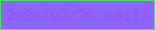 文字の大きさ：5、枠の色：5ed275、背景の色：8b65fc、文字の色：9952f6 無料ブログパーツのブログ時計