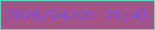 文字の大きさ：5、枠の色：5ed7b9、背景の色：a45389、文字の色：7d4fd8 無料ブログパーツのブログ時計