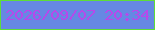 文字の大きさ：1、枠の色：5edd38、背景の色：6688e3、文字の色：b649ea 無料ブログパーツのブログ時計