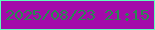 文字の大きさ：3、枠の色：5efebc、背景の色：a30baa、文字の色：298851 無料ブログパーツのブログ時計