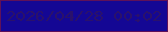 文字の大きさ：2、枠の色：5f1158、背景の色：140794、文字の色：2a116b 無料ブログパーツのブログ時計