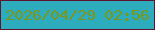 文字の大きさ：4、枠の色：5f132e、背景の色：2dacbe、文字の色：7b9719 無料ブログパーツのブログ時計