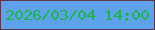文字の大きさ：4、枠の色：5f364a、背景の色：5ea1ec、文字の色：19b93e 無料ブログパーツのブログ時計