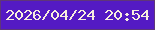 文字の大きさ：1、枠の色：5f3679、背景の色：541ac4、文字の色：f7edde 無料ブログパーツのブログ時計