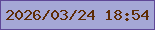 文字の大きさ：2、枠の色：5f4797、背景の色：a5a7d6、文字の色：5e2c06 無料ブログパーツのブログ時計