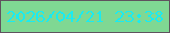 文字の大きさ：5、枠の色：5f525e、背景の色：7fd893、文字の色：1aebf1 無料ブログパーツのブログ時計