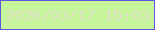 文字の大きさ：1、枠の色：5f56e4、背景の色：c6f59c、文字の色：dcdec4 無料ブログパーツのブログ時計