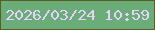 文字の大きさ：4、枠の色：5f5c1f、背景の色：6aad78、文字の色：e6d2fa 無料ブログパーツのブログ時計