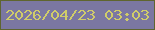 文字の大きさ：1、枠の色：5f652f、背景の色：7b77a2、文字の色：d0cc6a 無料ブログパーツのブログ時計