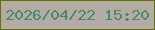 文字の大きさ：1、枠の色：5f7207、背景の色：b5aba6、文字の色：488a66 無料ブログパーツのブログ時計