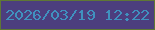 文字の大きさ：2、枠の色：5f7735、背景の色：4c3e7e、文字の色：4091bf 無料ブログパーツのブログ時計